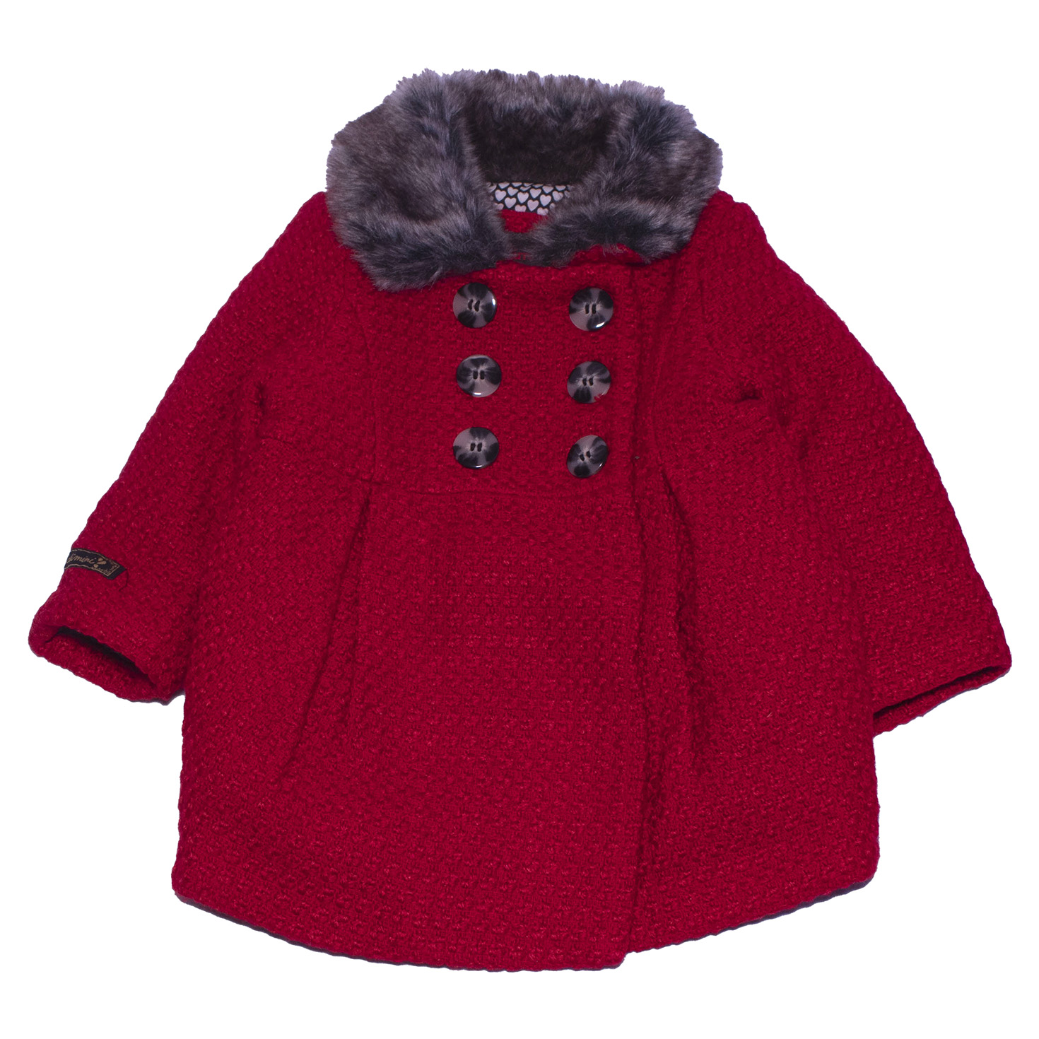 Manteau rouge laine fille CATIMINI - 12 mois