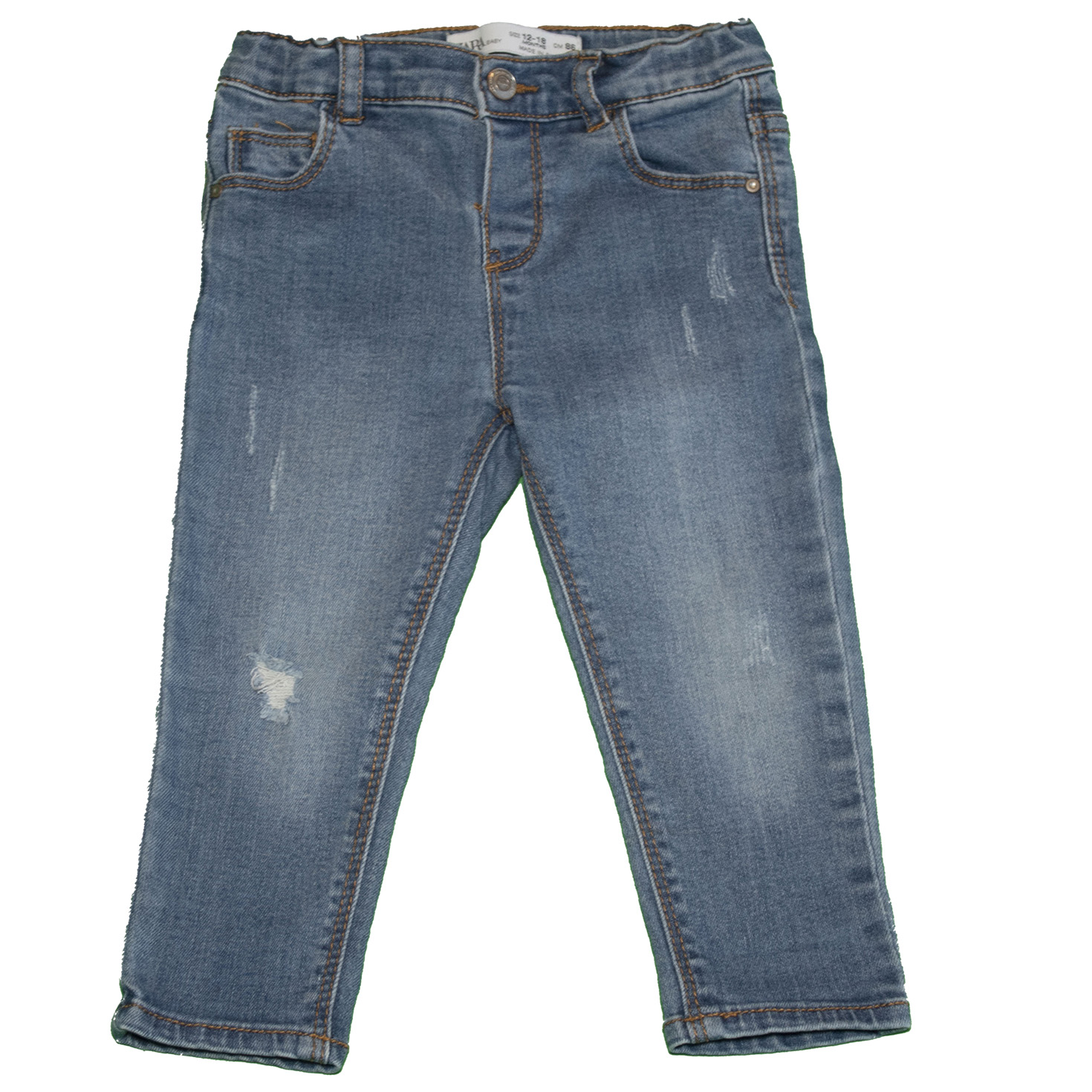 Pantalon jean used fille ZARA 18 mois