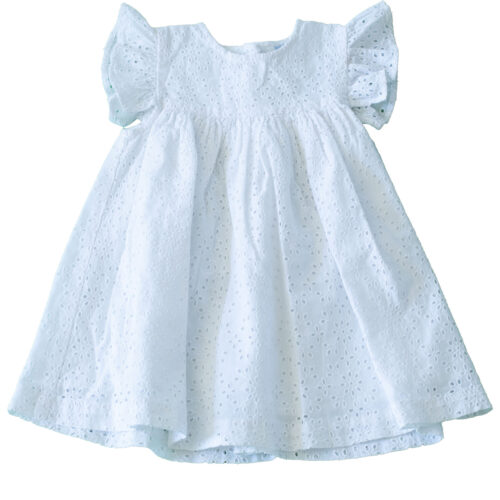 Robe blanche broderie anglaise – BOUT’CHOU – 18 mois